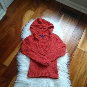 Orange Hooded Sweater